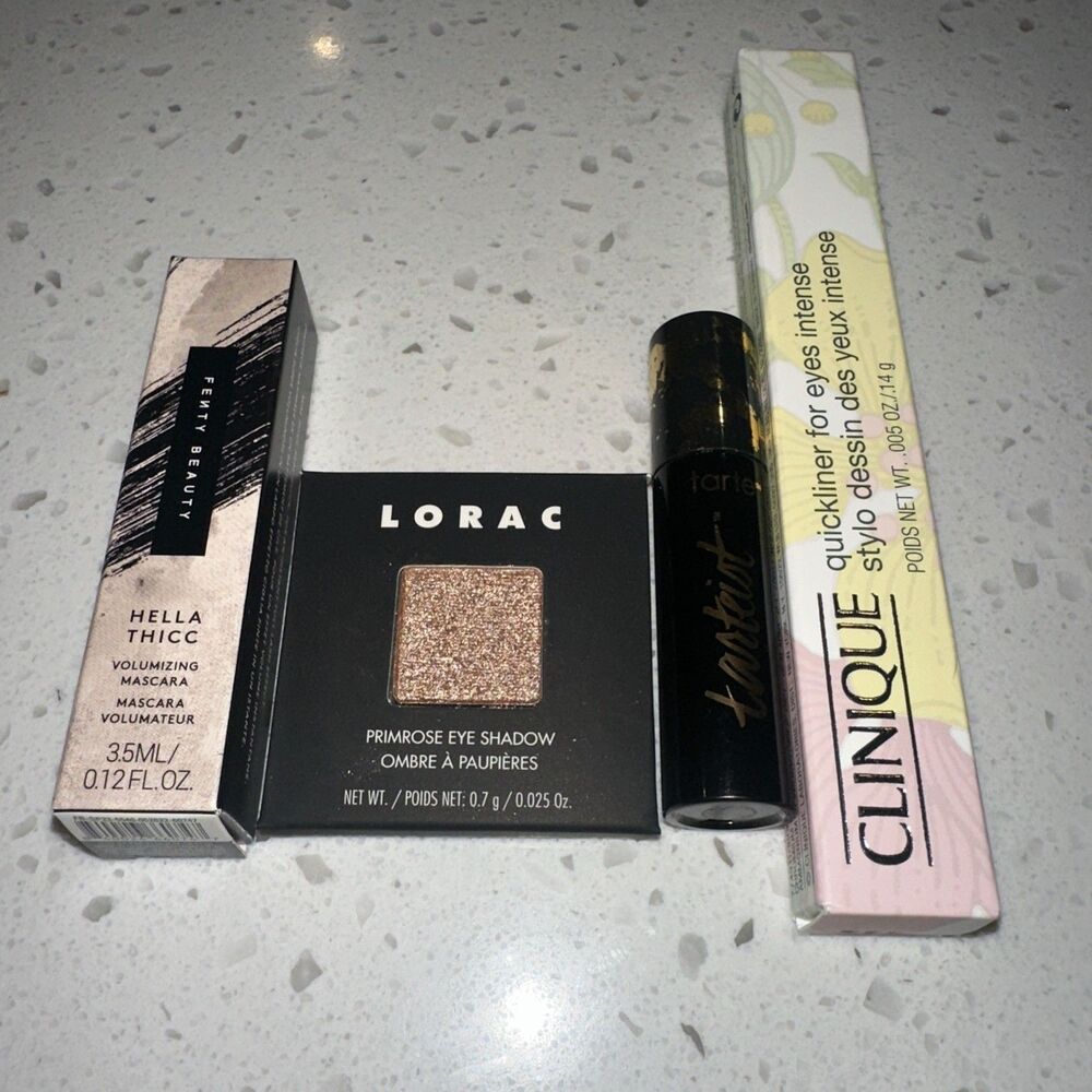 Eye Makeup Lot- Fenty, Tarte Mascaras, Lorac Eyeshadow & Clinique Eyeliner